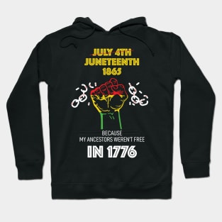 Not Free in 1776 Hoodie